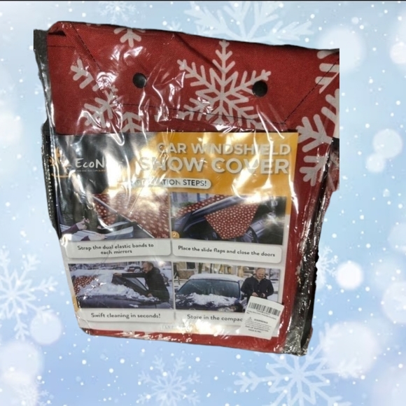 Car Windshield Snow Cover for Car Decor | Tough 600D Polyester Fabric Windshield - Picture 10 of 11